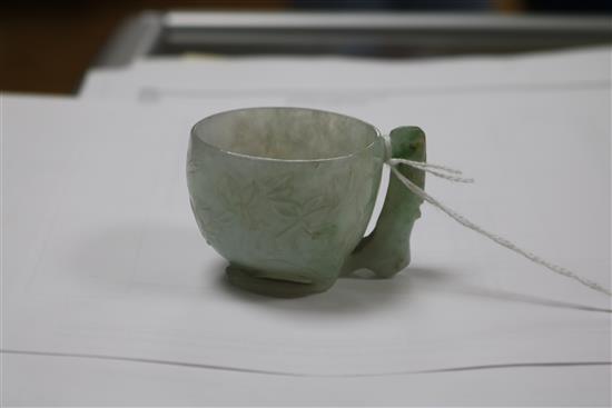 A Chinese jadeite cup